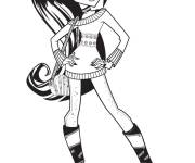 Coloriage Monster high loup Garou