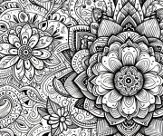 Coloriage Collection des motifs indiens