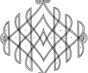Coloriage Conception &agrave; motif indien