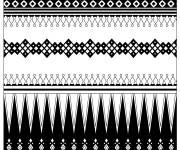 Coloriage Conception motif indien en vecteur