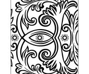 Coloriage Design &agrave; motif indien &agrave; cr&eacute;er
