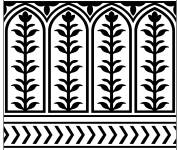 Coloriage Design de motif indien magique