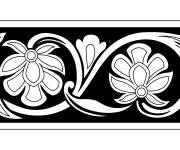 Coloriage Design motif de l'inde gratuit