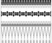 Coloriage Design motif indien en vecteur