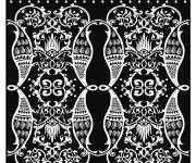 Coloriage Design motif indien identique
