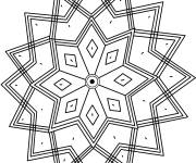 Coloriage Etoile indienne &agrave; motif