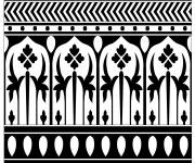 Coloriage Illustration &agrave; motif indien style r&eacute;el