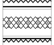 Coloriage et dessins gratuit Joli motif indien à imprimer