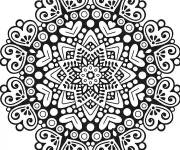 Coloriage Mandala motif de l'inde et de l'orient