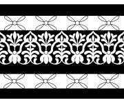 Coloriage M&eacute;taphore &agrave; motif indien