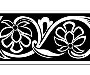 Coloriage Motif florale de l'inde gratuit