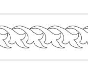 Coloriage et dessins gratuit Motif indien en noir et blanc à imprimer