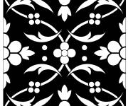 Coloriage Motif indien florale pour enfants