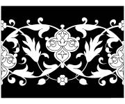 Coloriage Motif indien intonation