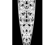 Coloriage Motif indien style vase