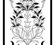 Coloriage Motif indien superbe