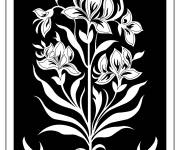 Coloriage Motifs indien murale