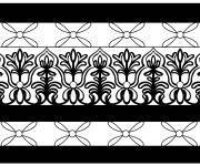 Coloriage Peinture de d&eacute;coration style motif indien