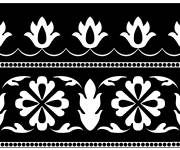 Coloriage Style motif indien