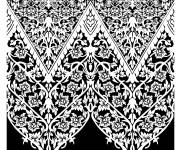 Coloriage Tableau motif indien d&eacute;taill&eacute;