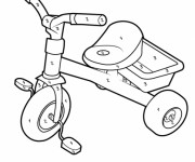 Coloriage et dessins gratuit Mystère bicyclette à imprimer