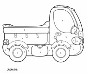 Coloriage Mystère Camionnette