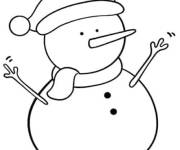 Coloriage et dessins gratuit Bonhomme de Neige &agrave; compl&eacute;ter à imprimer