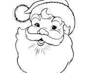 Coloriage Illustration Pere Noel imprimable