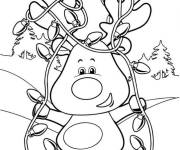Coloriage La joie de noel en maternelle