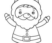 Coloriage Le P&egrave;re No&euml;l pour les enfants pr&eacute;scolaire