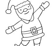 Coloriage P&egrave;re noel MS maternelle