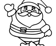 Coloriage P&egrave;re noel MS mignon maternelle