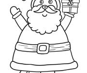 Coloriage P&egrave;re No&euml;l pour les tout-petits