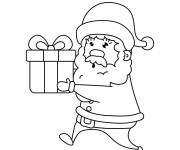 Coloriage P&egrave;re No&euml;l pour maternelle PS