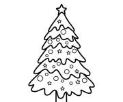 Coloriage et dessins gratuit Sapin de Noel gratuit ps à imprimer