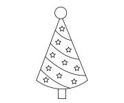 Coloriage sapin de noel MS