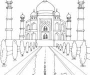 Coloriage et dessins gratuit Palais en couleur à imprimer