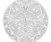 Coloriage Papillon Mandala Difficile