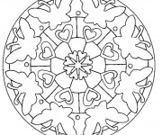 Coloriage et dessins gratuit Papillon Mandala Facile à imprimer