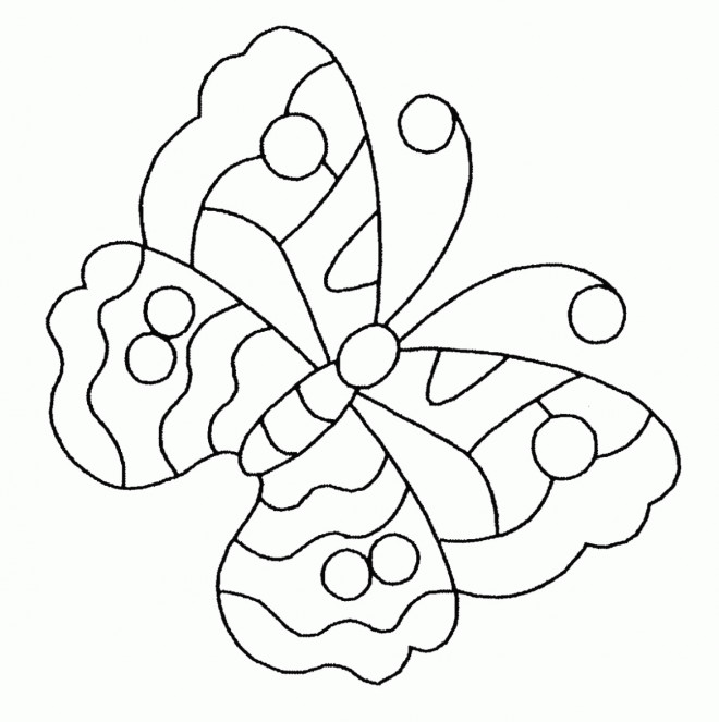 Coloriage et dessins gratuits Insecte Papillon Maternelle à imprimer