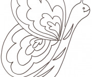 Coloriage Joli Papillon pour enfant