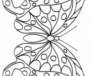 Coloriage et dessins gratuit Papillon Difficile à colorier à imprimer