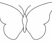 Coloriage et dessins gratuit Papillon maternelle à découper à imprimer