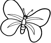 Coloriage Papillon Maternelle en ligne
