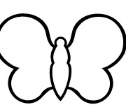 Coloriage Papillon simple à compléter