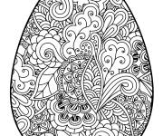 Coloriage &OElig;uf de la fete Easter adulte