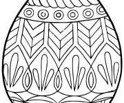 Coloriage et dessins gratuit Adulte d&eacute;coration d'oeuf de P&acirc;ques à imprimer