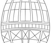 Coloriage Adulte Oeuf de P&acirc;ques en forme g&eacute;om&eacute;trique