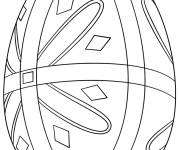 Coloriage Adulte Oeuf de P&acirc;ques Pyssanka