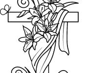 Coloriage et dessins gratuit Croie P&acirc;ques adultes à imprimer